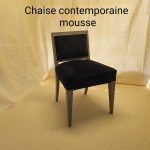chaise contemporaine mousse